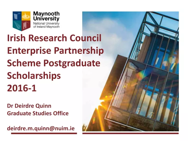 irish research council enterprise partnership