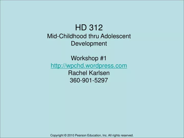 hd 312 mid childhood thru adolescent development