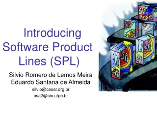 Introducing     Software Product  Lines (SPL)