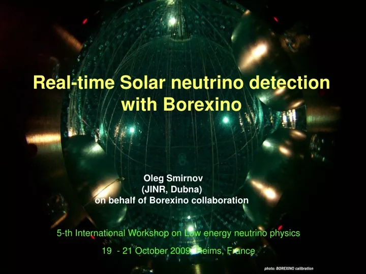real time solar neutrino detection with borexino