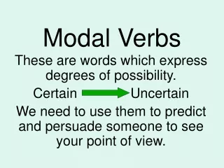 Modal Verbs