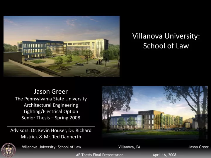 villanova university school of law