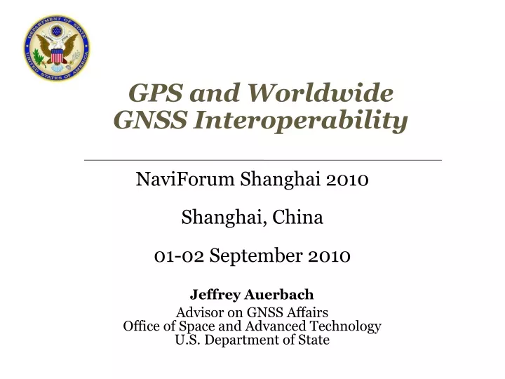 gps and worldwide gnss interoperability