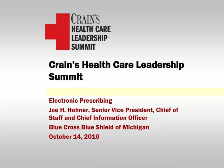 crain s health care leadership summit
