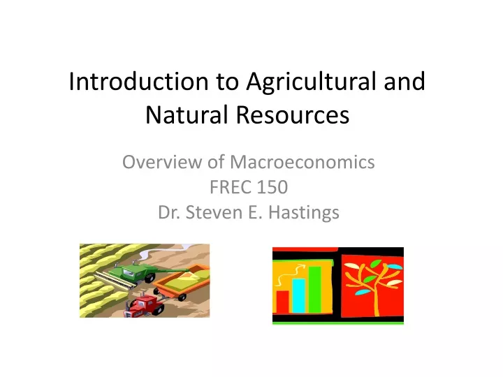 introduction to agricultural and natural resources