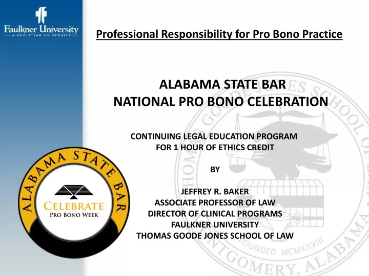 professional responsibility for pro bono practice