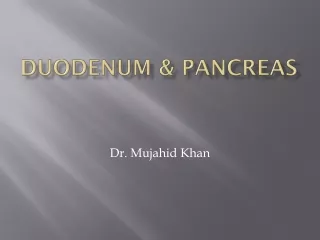 DUODENUM &amp; PANCREAS