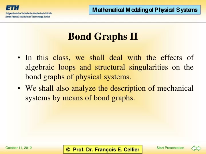 bond graphs ii