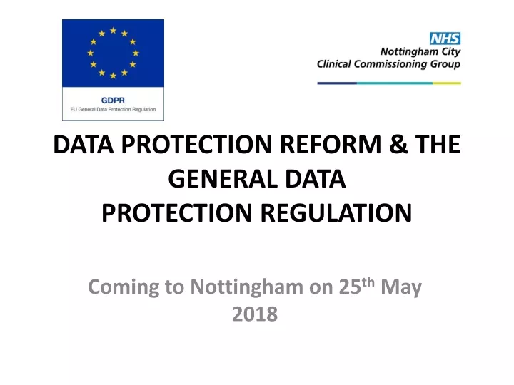data protection reform the general data protection regulation