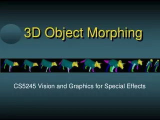 3D Object Morphing