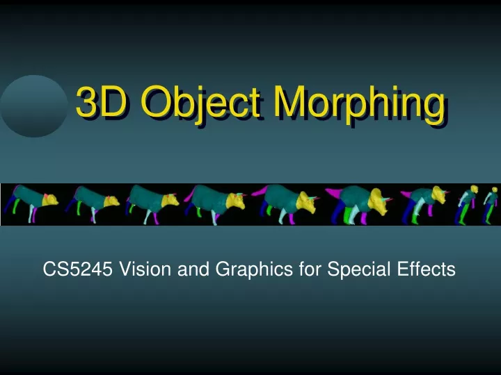 3d object morphing