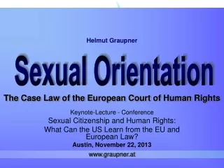 The Case Law  of the  European Court  of  Human  Rights