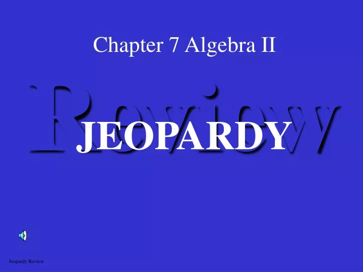 chapter 7 algebra ii