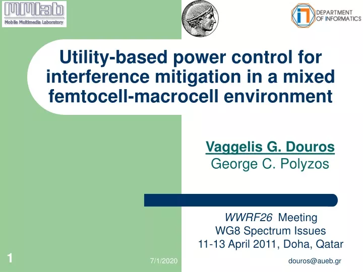 utility based power control for interference mitigation in a mixed femtocell macrocell environment
