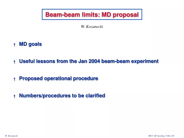 beam beam limits md proposal