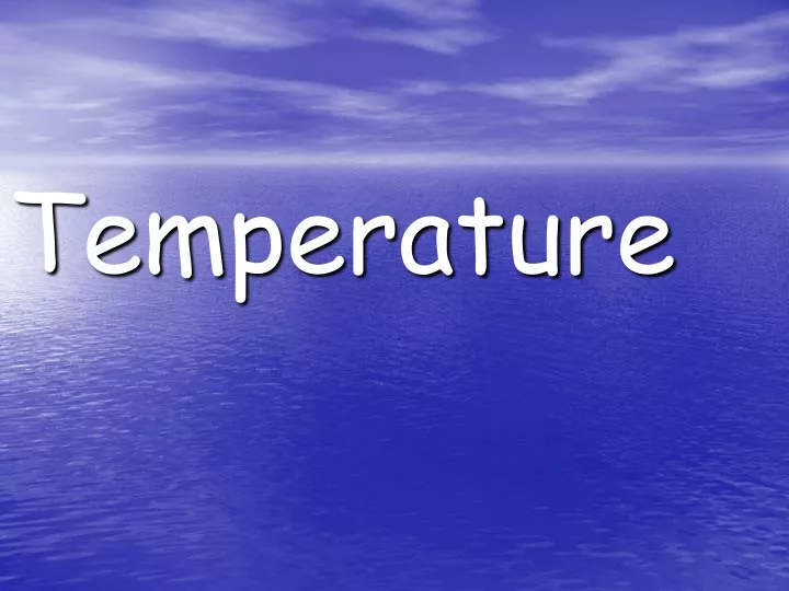 temperature