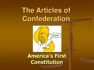 The Articles of Confederation