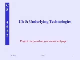 Ch 3: Underlying Technologies