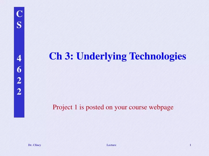 ch 3 underlying technologies