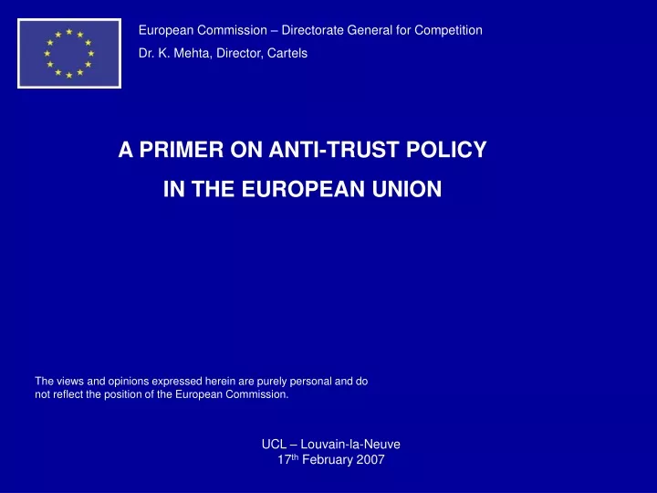 european commission directorate general