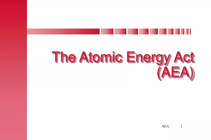 the atomic energy act aea