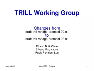 TRILL Working Group