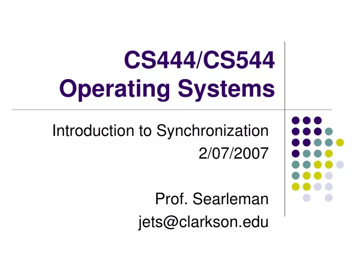 cs444 cs544 operating systems