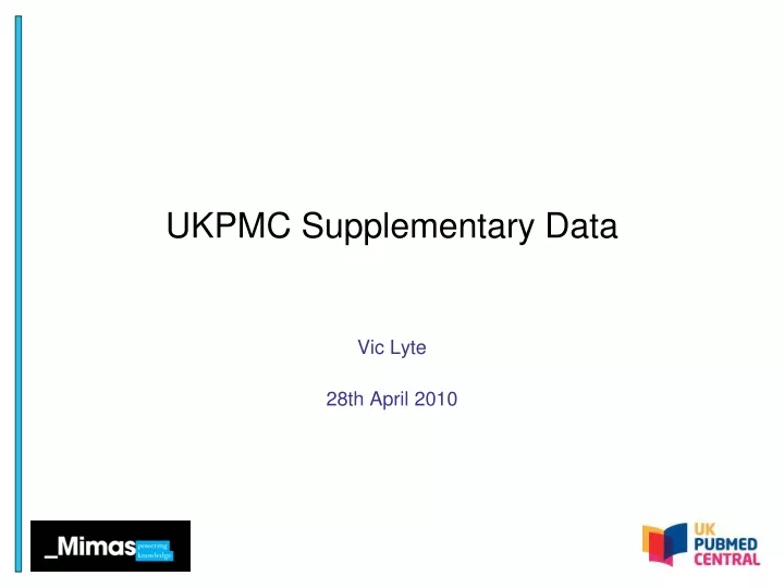 ukpmc supplementary data
