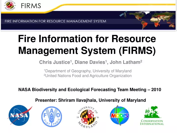 fire information for resource management system firms