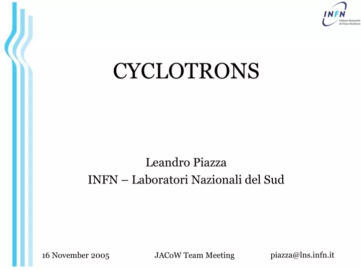 cyclotrons