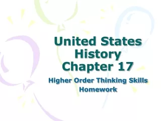 United States History Chapter 17