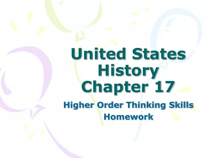 united states history chapter 17