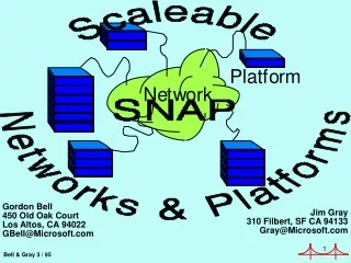 Jim Gray  310 Filbert, SF CA 94133 Gray@Microsoft