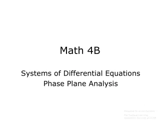 Math 4B