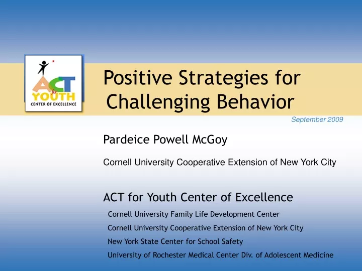 positive strategies for challenging behavior