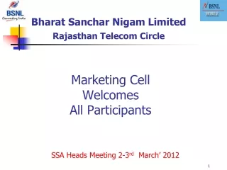 Marketing Cell  Welcomes All Participants