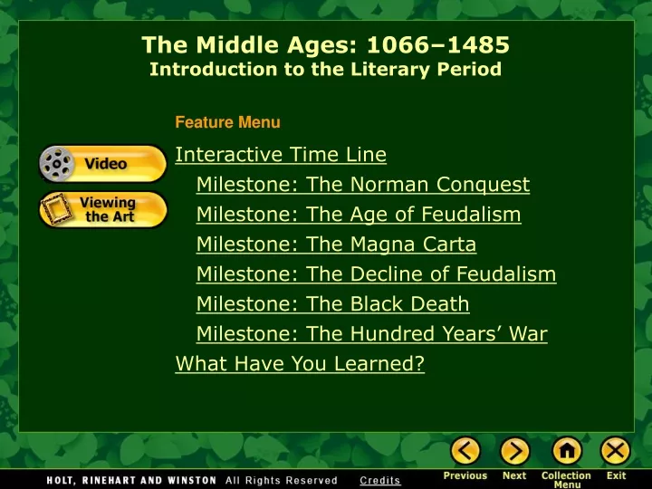 the middle ages 1066 1485 introduction to the literary period