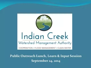 Public Outreach Lunch, Learn &amp; Input Session September 24, 2014