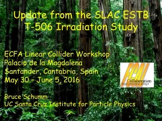 Update from the SLAC ESTB  T-506 Irradiation Study ECFA Linear Collider Workshop