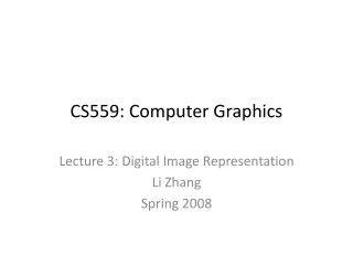 CS559: Computer Graphics