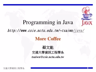 Programming in Java