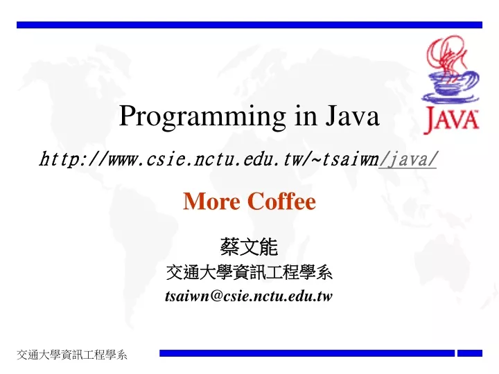 programming in java