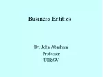 Business Entities