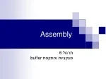 Introduction to Assembly Functions & Buffer Attack Prevention - slide 1