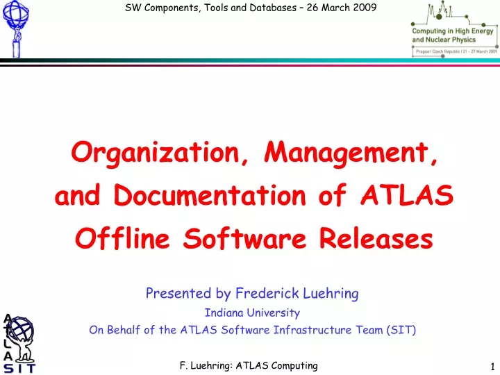 organization management and documentation of atlas offline software releases