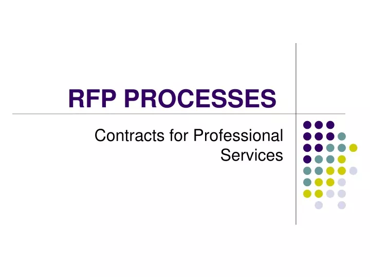 rfp processes