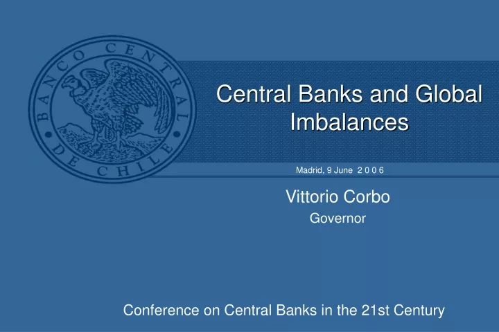 central banks and global imbalances