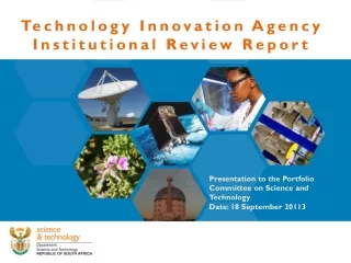 Technology Innovation Agency Institutional Review Report