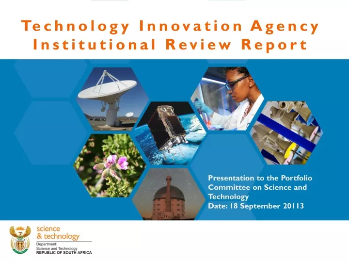 technology innovation agency institutional review