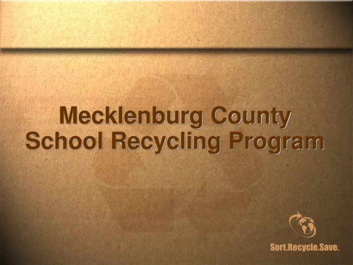 mecklenburg county school recycling program